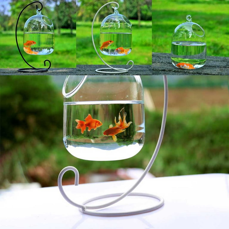 Glass Bag Vase Net Red Flower Basket Decoration Light Luxury Water Fish Tank 